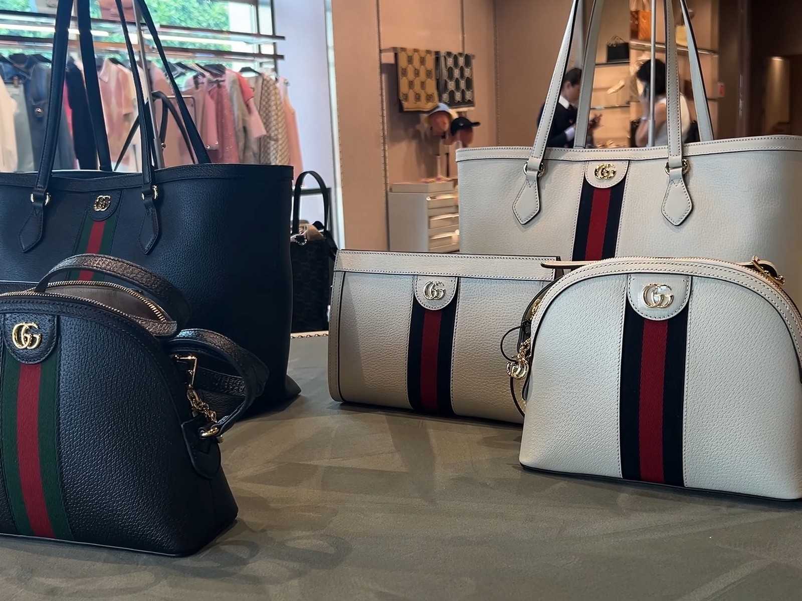 חנות תיקים יוקרתית במסגרת קניות באיטליה